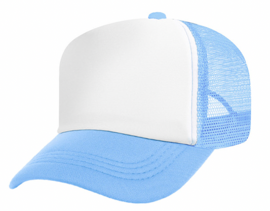 Custom Puffy Blue Hat